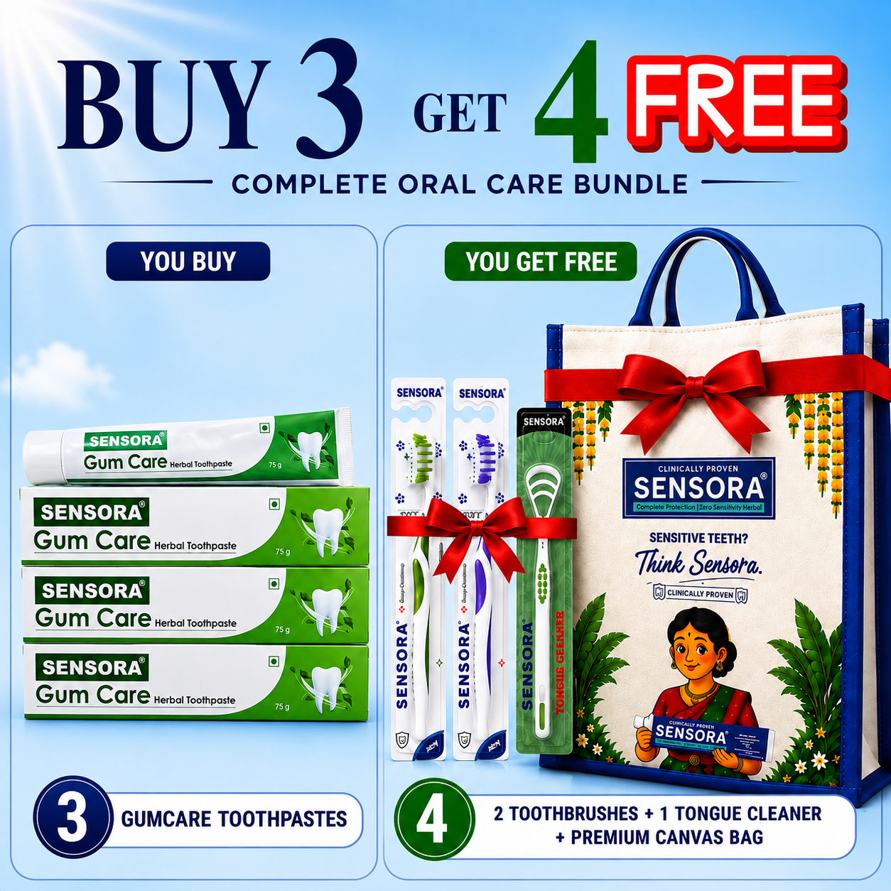 SENSORA Herbal Gum Care Toothpaste