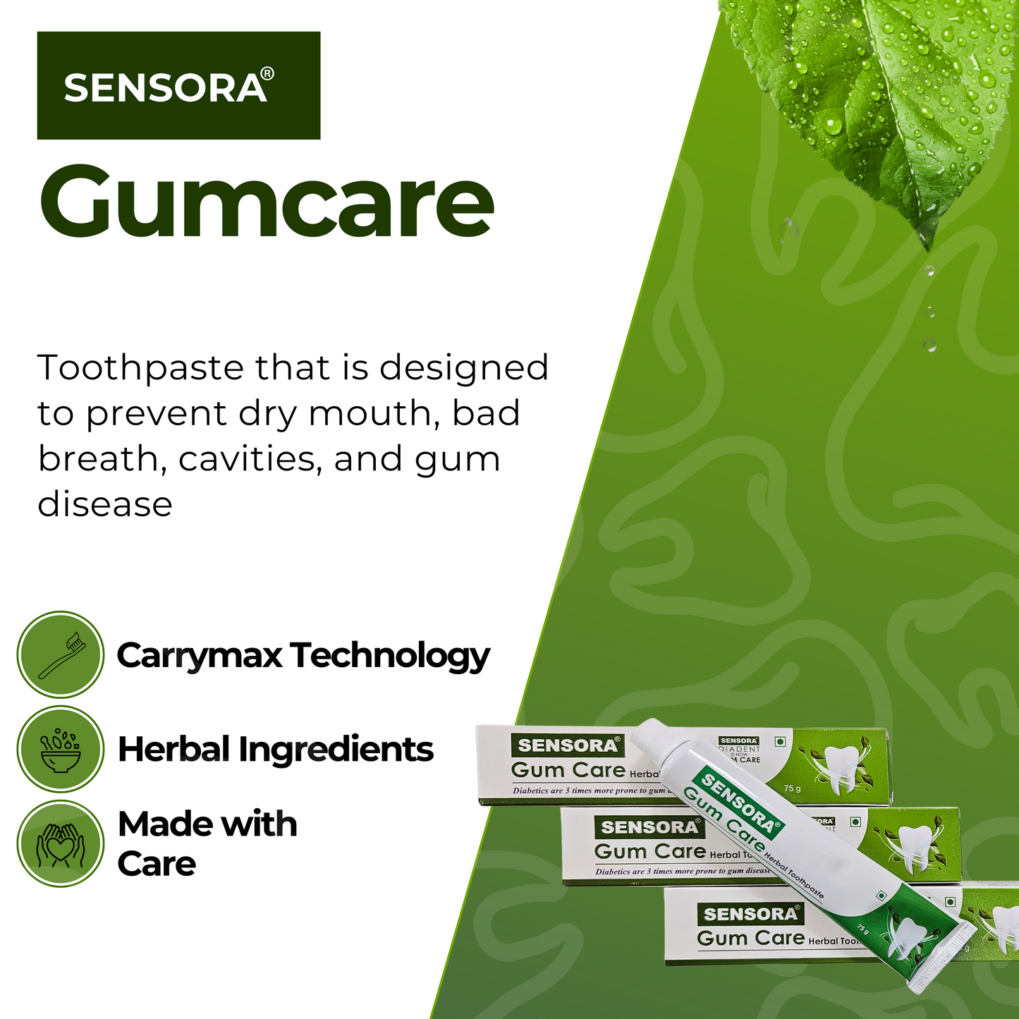 SENSORA Herbal Gum Care Toothpaste