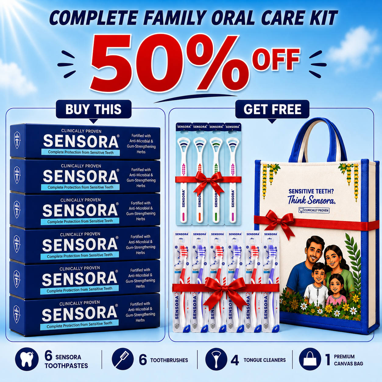 SENSORA Herbal Sensitivity Relief Toothpaste
