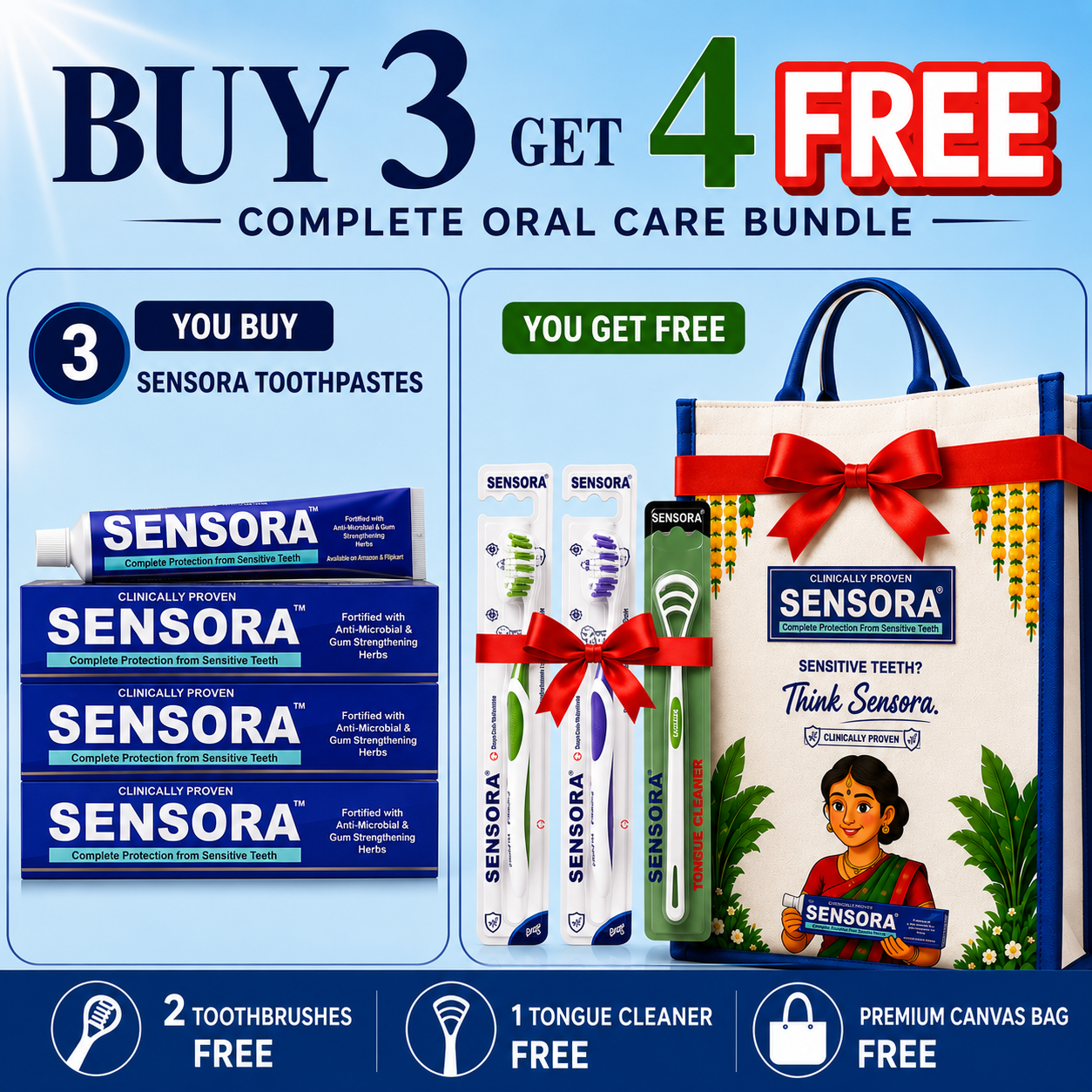 SENSORA Herbal Sensitivity Relief Toothpaste