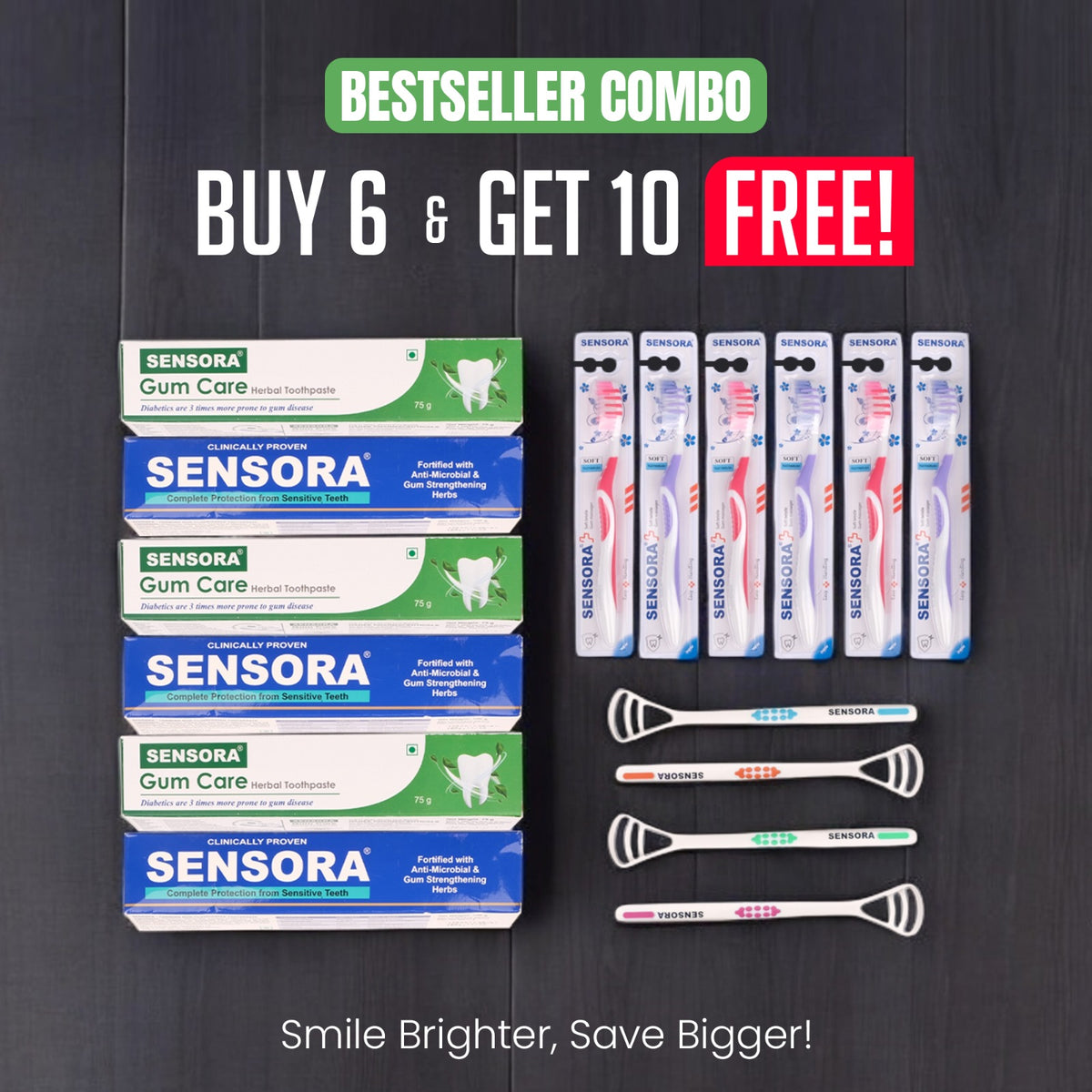 Toothpaste Sensor Best Seller Combo – Sensora Toothpaste