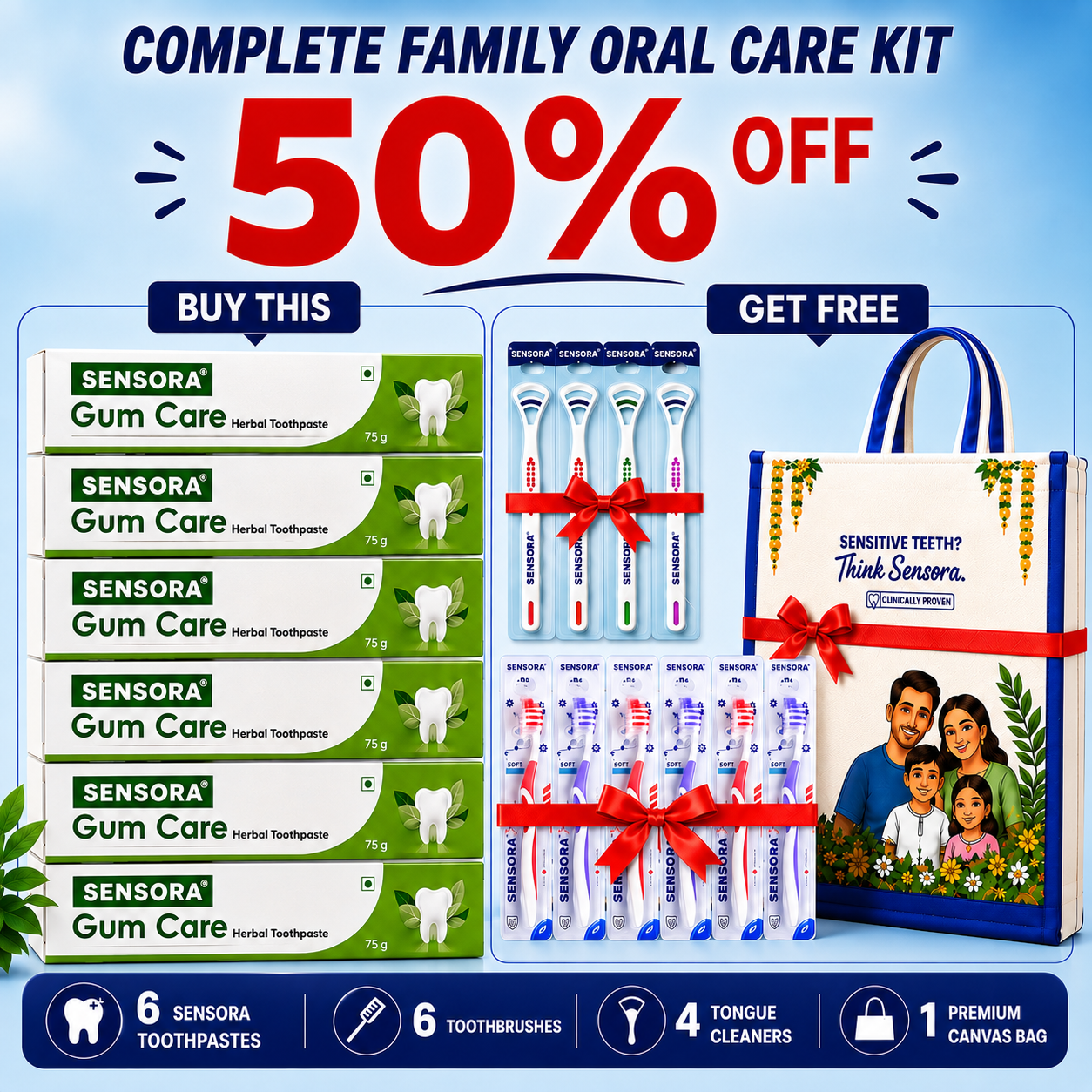 SENSORA Herbal Gum Care Toothpaste