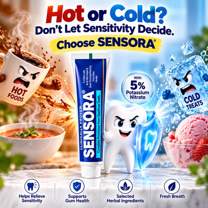 Hot or cold sensitivity - choose Sensora