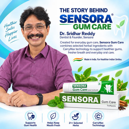The story behind Sensora Gum Care - Dr. Sridhar Reddy